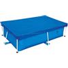 Telo Impermeabile in Tela Rettangolare Blu con Coulisse per Tettuccio