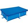 Telo Impermeabile in Tela Rettangolare Blu con Coulisse per Tettuccio