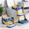 Orzbow Riduttore Wc Bambini, 2 in 1 Vasino Per Bambini Wc | Scaletta Wc Per Bambini, Al