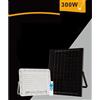 TrAdE Shop Traesio FARO FARETTO PANNELLO SOLARE 300W LUCE FREDDA 6500K IP65 TELECOMANDO S12A-300W