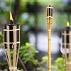 TrAdE Shop Traesio FIACCOLA BAMBÙ BAMBOO 90CM ESTERNO GIARDINO LUCE TORCIA STOPPINO BT-A90 RO000442