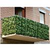 TrAdE Shop Traesio SIEPE ARTIFICIALE SINTETICA 1X3 METRI ROTOLO RETE FOGLIE EDERA VERDE PER BALCONE