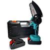 TrAdE Shop Traesio MINI ELETTROSEGA A DOPPIA BATTERIA MOTOSEGA ELETTRICA TAGLIARAMI 6'' VALIGIA LLD