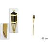 TrAdE Shop Traesio FIACCOLA BAMBÙ BAMBOO 60CM ESTERNO GIARDINO LUCE TORCIA STOPPINO BT-A60 RO000441