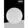 TrAdE Shop Traesio APPLIQUE DA MURO PARETE LED ROTONDO 18W IP44 TRE TEMPERATURE DI LUCE ES-PN300-3C