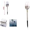 TrAdE Shop Traesio SET 12PZ LAMPADA A LUCE SOLARE LED 38 CM CON PICCHETTO DA GIARDINO TORCE 2002998