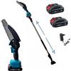 TrAdE Shop Traesio ELETTROSEGA BATTERIA 24V MOTOSEGA POTATORE TRONCARAMI CON ASTA TELESCOPICA 240MM