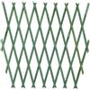 TrAdE Shop Traesio TRALICCIO RETE ESTENSIBILE IN LEGNO VERDE PER PARETE DA GIARDINO PIANTE 180X60cm