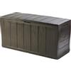 Keter Baule Sherwood in Resina ruote incluse 270 Lt di capacità contenitiva 117 x 45 x
