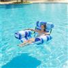 Poltrona Gonfiabile da Piscina con Schienale Materassino a Poltrona Leggero