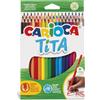 Carioca TITA |42795 - Matite in Resina Esagonali, Colori Assoriti, 36 Unita, mul