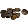 10 basi per spille in rame con cabochon