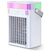 Ventilatore con Umidificatore Compatto Mini Condizionatore da Scrivania