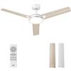 DREO ventilatore da soffitto con luce e telecomando 132 cm ventilatore bianco 5