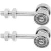 2 Pcs Ruote Carrello Portapacchi Ferramenta Per Porte Scorrevoli Mobili Rulli