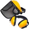 TrAdE Shop Traesio VISIERA PER DECESPUGLIATORE CUFFIE REGOLABILE A RETE PROTETTIVA MASCHERA 435320