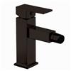 Cleafe RUBINETTO PER BAGNO ULTRA MODERNO MISCELATORE ORIENTABILE BIDET NERO OPACO 87208