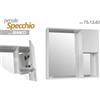 Kaela SPECCHIERA PENSILE SPECCHIO MOBILETTO PARETE BAGNO ARMADIETTO 73X12X63CM 808975