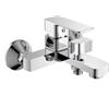 Cleafe RUBINETTO MISCELATORE GRUPPO VASCA BAGNO CROMATO CON ATTACCO DOCCIA SHAPE87116