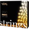 Twinkly Strings 250 LED Bianchi, Striscia Luci LED per Esterno e Interno, Luci S