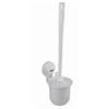 Cleafe PORTA SCOPINO WC A PARETE CON VENTOSA SCOPINO BIANCO ACCESSORI DA BAGNO 59548