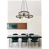 TrAdE Shop Traesio LAMPADARIO A SOSPENSIONE VINTAGE 3 PORTALAMPADA E27 RUSTICA RETRÒ COUNTRY LP-86N