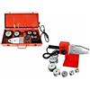 Trade_Ox POLIFUSORE SALDATORE PER TUBI IN POLIPROPILENE 800 WATT CON ACCESSORI 6 MATRICI