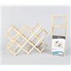 TrAdE Shop Traesio PORTABOTTIGLIE CANTINETTA LEGNO 8 BOTTIGLIE SCAFFALE RICHIUDIBILE BOTTIGLIA VINO