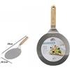 TrAdE Shop Traesio PALA SPATOLA PER PIZZA CON MANICO LEGNO PALETTA TAGLIERE TONDO 39 X 20,5CM 74183