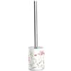 Cleafe PORTASCOPINO PORTA SCOPINO BAGNO WC TOILETTE FIORI CON SCOPINO COMPLETO 69920