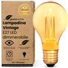 greenandco Lampadina Vintage Edison LED dimmerabile | E27 A60 | ambra | 2,3W 65l