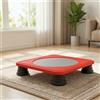Tappeto Elastico Quadrato Compatto Trampolino da Interno Basso Profilo per Casa