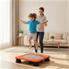 Tappeto Elastico Quadrato Compatto Trampolino da Interno Basso Profilo per Casa