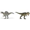 Papo 55011-Spinosauro, Multicolore, 55011 & Dinosaure 55027-T-Rex Verde Che Corre, Multicolore, 55027