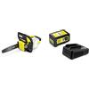 Kärcher Motosega con batteria da 18 V CNS 18-30, incl. batteria da 18 V/5 Ah e caricabatterie, barra di guida: 30 cm, lubrificazione automatica catena, potenza: max. 70 tagli