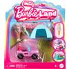 Barbie Mini BarbieLand - Set mini Auto Jeep fuoristrada e bambola, playset bambo