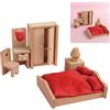 Casa di Bambola Di Legno di faggio Mobili Da Bagno Accessorio Della