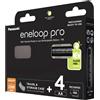 Panasonic 4x PANASONIC eneloop Pro Aa 2500mAh Batterie Ricaricabili + Valigetta