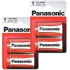 Panasonic 4x Batterie Mono PANASONIC D Zinco-Carbone 1,5 V LR20 MN1300
