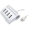 Mediacom MULTIPRESA 6 POSTI DA SCRIVANIA CON 2 PORTE USB E INTERRUTTORE ON/OFF