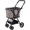 Carlett - Cube S | Carrello della Spesa Pieghevole + Borsa Rimovibile | Cestino può Essere trasformato in Borsa | Tessuto Impermeabile | Ruote Rimovibili a 360° | Design Compatto ed Elegante | Ice