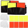 Veoirxu 2 Pezzi Set di Carta Arbitro 10 Cartellino Rosso Cartellino Giallo Con Accessori