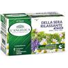 L'Angelica, Tisana Della Sera Rilassante Active, Tisana Funzionale per Rilassamento e Benessere Mentale, Con Camomilla, Melissa, Lavanda, 1 Confezione da 18 Filtri