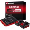 Einhell Originale Starter kit 2 batterie da 4,0 Ah e Twincharger Power X Change (Li Ion