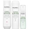 GOLDWELL Set Per Capelli Ricci GOLDWELL Kit DS Curls & Waves Shampoo + Balsamo + Spray
