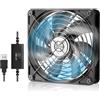 OTraki Ventilatore USB 120 mm,5V USB Fan Raffreddamento PC Ventole Mini Ventilatore 3 Velocità Regolabili,PC Ventole Compatibile con computer/PS4 /TV Box/Armadio AV/Router/Xbox