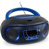 Denver Radio Bluetooth Casa Stereo Portatile con Lettore CD Audio USB MP3 Boombox Radio