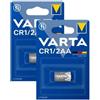 VARTA 2x VARTA CR1/2AA Batteria Al Litio 3V CR14250 6127 BR14250 BR1/2AA