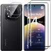 Lutree per Xiaomi Redmi Note 14 Pro Plus 5G Vetro Temperato, 2+2 Pezzi 3D Pellicola Pro