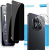 GEEMEE Privacy Vetro Temperato per Xiaomi Redmi Note 15 Pro 5G, Pezzi Privacy Pellicola